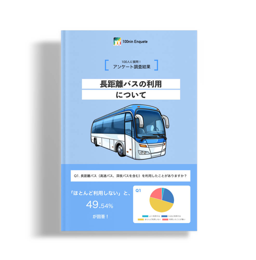 「長距離バスの利用について」のアンケート調査結果レポート